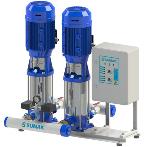 Sumak SHTPD16B-550/10 Paslanmaz Çark ve Difüzörlü Inline Pompa