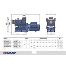 Pedrollo MAGNIFICA 2m Havuz Pompası