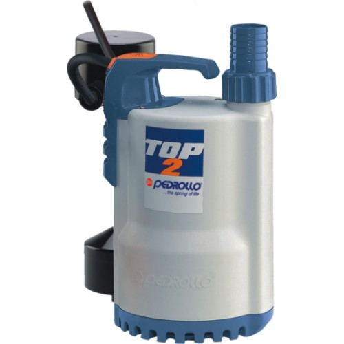 Pedrollo Top 2 - Vortex - GM 0.50 HP Gizli Flatörlü Drenaj Dalgıç Pompası
