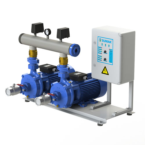 Sumak SMKTB550 90 Kat 14 Daire Emişli Çift Kademeli Hidrofor