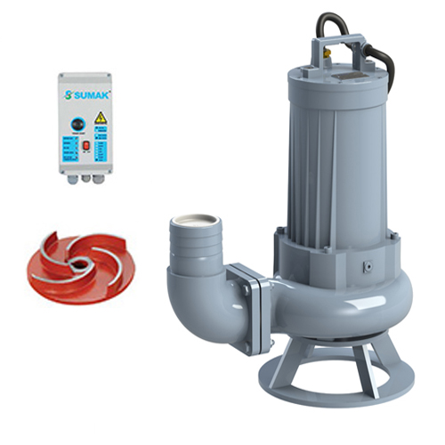 Sumak SDTV75/4 Vortex Çarklı Foseptik Dalgıç Pompa