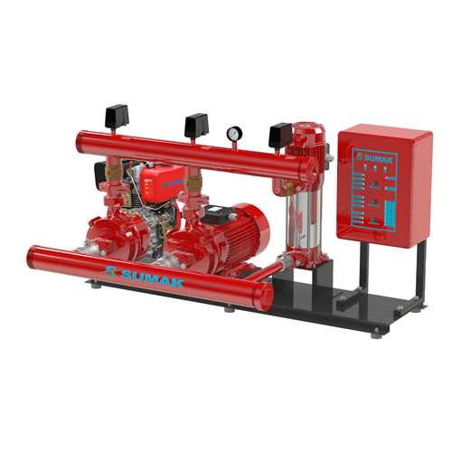 Sumak SMKT 750/2 EDJY Dizel + Elektrikli + Joker Yangın Pompası